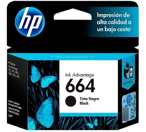 Cartucho Hp 664 Negro Estandar