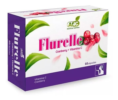 Flurelle X 60 Cáspulas (cranberry + Vitamina C ) Anc