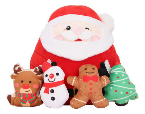 Muñecos De Peluche Navideños, Bonitos E Innovadores, 5 En 1,