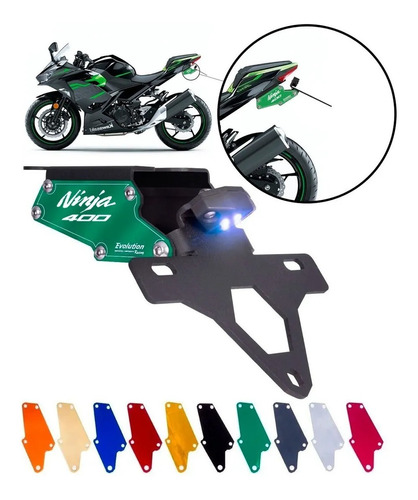 Eliminador Rabeta Suporte Placa Ninja 400 Ninja400 2018/2020