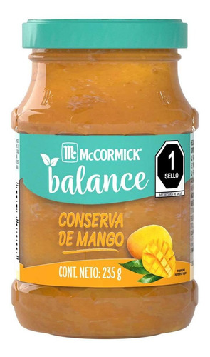 Mermelada Mccormick Mango Balance 235g