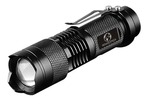 Lanterna Tática De Mão Camping Xml-t6 Zoom Militar Potente Cor da lanterna Preto Cor da luz Branco