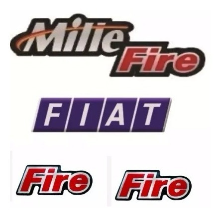 Kit Adesivo Emblema Mille Fire P/ Fiat Uno Resinado Promoção