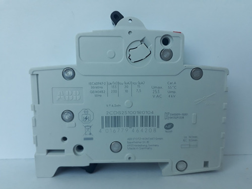 Interruptor Termomagnetico 1 Polo 10 Amp S201-c10