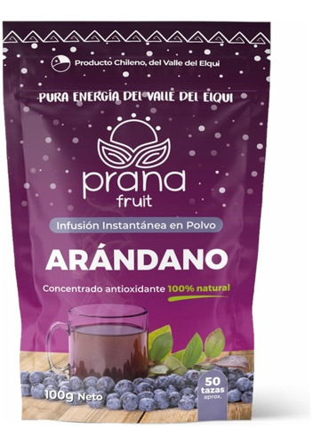 Infusion De Arandano (100g / 50 Porciones) Prana Fruit