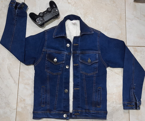 Espectacular Chaqueta Niño En Jean   Calidad De  Exportacion