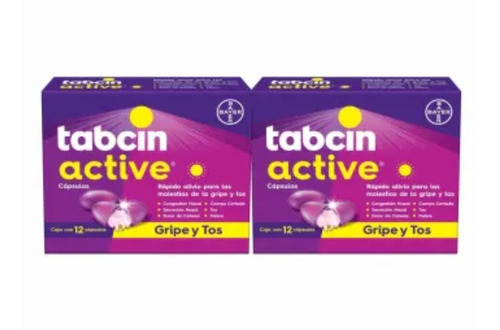 Tabcin Active Bayer Con 24 Cápsulas