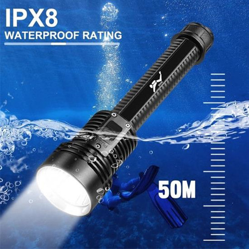 Linterna De Buceo Led Ipx8 Linterna De Buceo Submarina 50 M