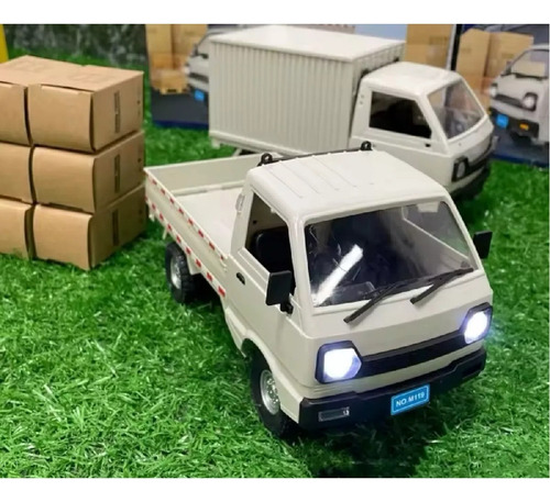 Camión Control Remoto Carga Con Accesorios 1:16 Luces Juguet Camión Con Caja Y Accesorios