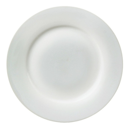 Plato De Mesa D24cm Blanco Porcelana Selecta X24 Unidades