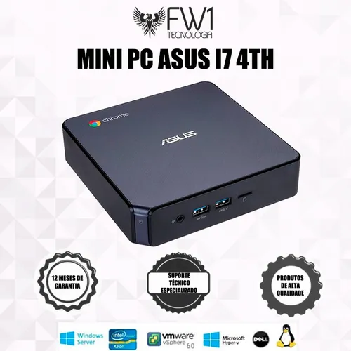 Mini Pc Asus Chromebox Cn60 I7 4th + Teclado/ Mouse Sem Fio