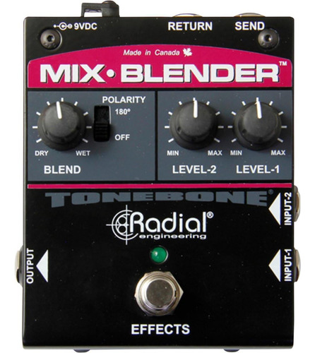 Pedal Mixblender De Doble Entrada Bucle De Efectos