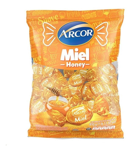 Bala Arcor Mel Sem Glúten 600 G 120 U