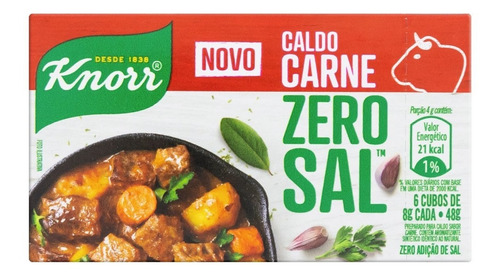 Knorr Caldo Zero Sal Carnes 48g