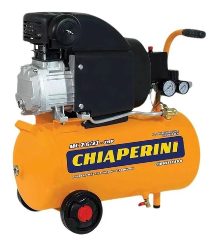 Compressor De Ar Elétrico Portátil Chiaperini Mc 7.6/21-2hp