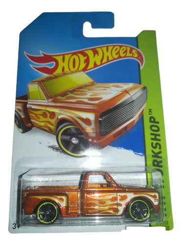 Chevy Pickup Custom 1969 Cafe Hot Wheels 1/64 Antaño