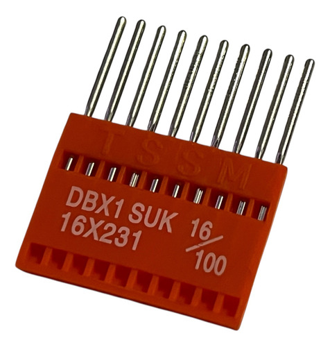 10 Agujas Para Máquina De Coser Recta Industrial Dbx1 16/100