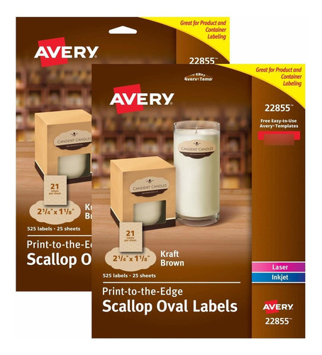 Avery Etiqueta Ovalada Para Impresora Laser Inyeccion 4