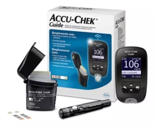 Glucómetro Accu Chek Guide Kit Completo Medidor Glucosa