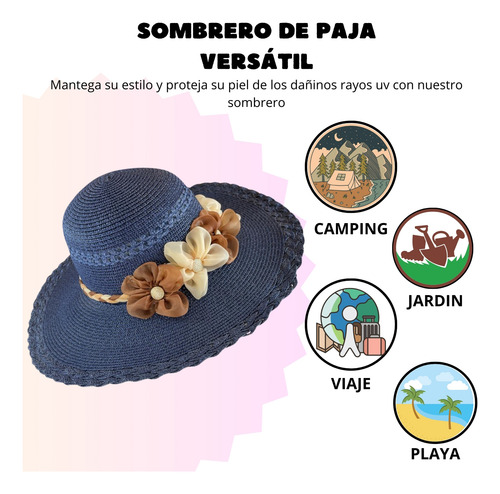 Sombreros De Playa Para Mujer De Protección Solar Ala Gruesa