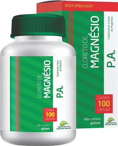 Kit 6 X Cloreto De Magnésio Pa 100 Cápsulas 500mg Medinal