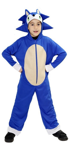 Disfraz Sonic De Sega Videojuego Deluxe Niño
