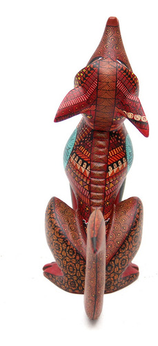 Alebrije, Coyote Grande De Madera Tallada, Aripo