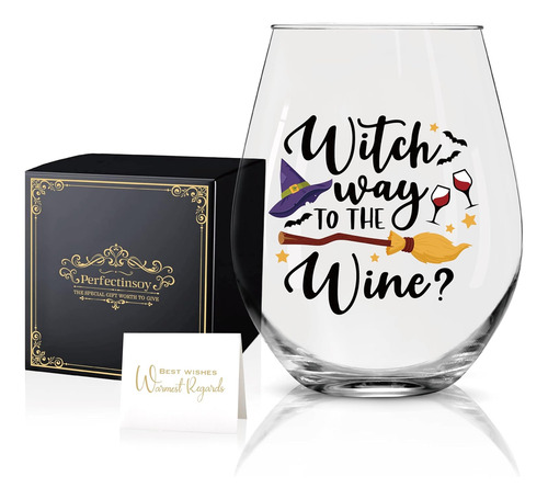 Vaso De Vino Gracioso Perfectinsoy Funny Witches Way, Vaso D