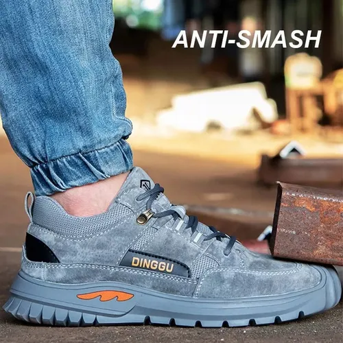 Botas De Seguridad Con Punta De Acero Para Hombre, Zapatos [