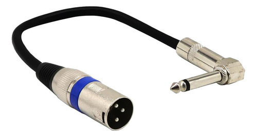 2 Cable De Sonido Trs En Ángulo De 6,35 Mm A Xlr Premium,