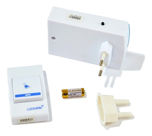 Imagen 2 de 6 de Timbre Inalambrico Exterior Luckarm Melodías Sin Cables