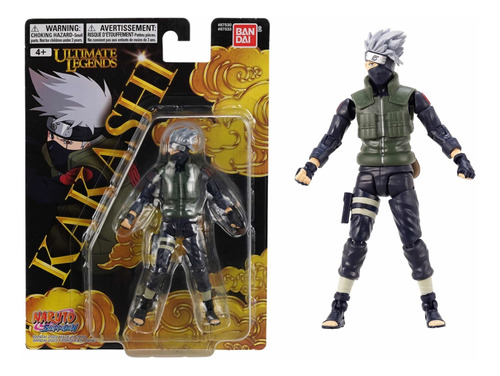 Muñeco Naruto Hatake Kakashi 13 Cm Ultimate Legends Bandai