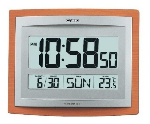 Reloj Pared Casio Id 15 Escritorio Termómetro 100% Original