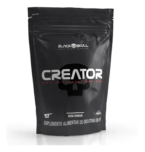 Creatina Monohidratada Black Skull 500g Preto