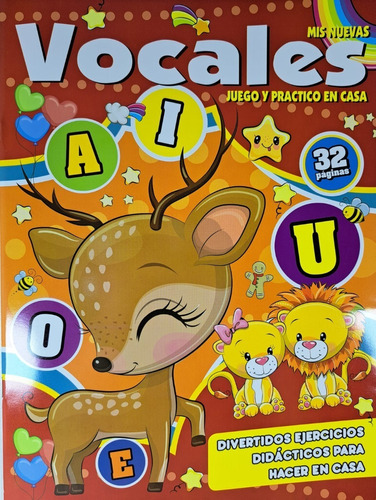 Mis Nuevas Vocales Juego Y Practico En Casa Libro Infantil