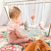 Comprar Gimnasio Nórdico Bebés De Madera. Incluye Playmat Y Móviles