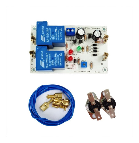 Proteção Dc Com Delay E Sensor Termico Para Amplificador