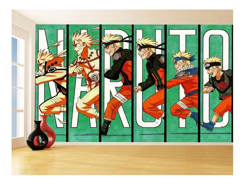 Adesivo De Parede Anime Naruto Mangá Personagens 9m² Nrt29