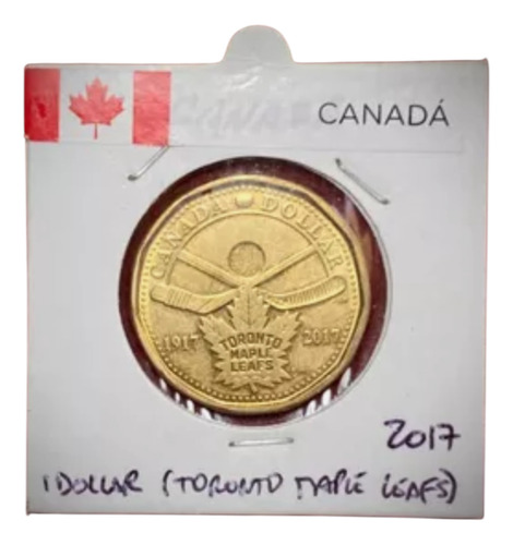 Moneda 1 Dólar Canadá 2017 Uc 117 Toronto Maple Leafs (Usado)