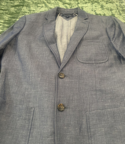 Saco Sport Tommy Hilfiger Algodón Pima Jaspeado Talla S Azul Acero S (Usado)