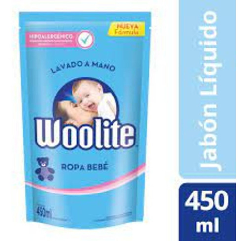 Woolite Lavado a Mano Bebé jabón líquido repuesto 450ml