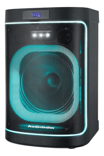 Bocina Rgb Recargable 12puLG 600w Audiobahn Galaxy Color Negro