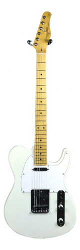 Guitarra elétrica Tagima TW Series TW-55 de  tília pearl white com diapasão de bordo