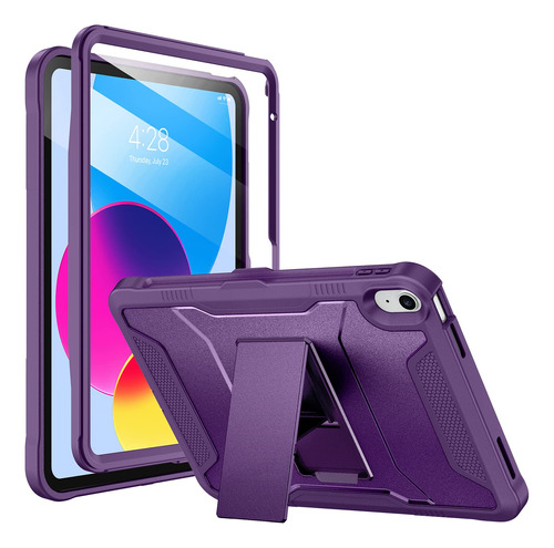 Funda Para iPad Mini 6 8.3  Morado Soporte Protector Pantall