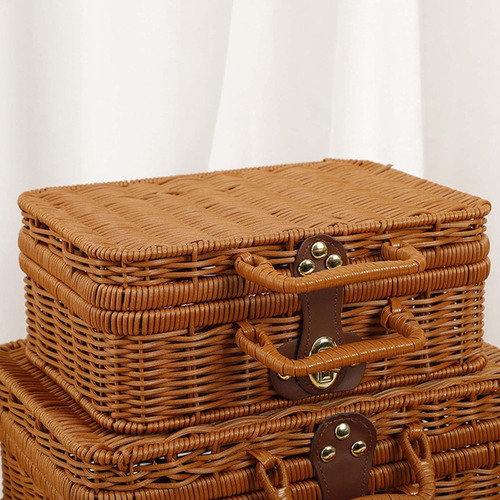 Maleta Retro Prop Box Organizador Cosmético Para Navegar
