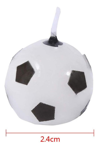 6 Velas De Pastel De Fútbol, Decoración De Pelota De Fútbo