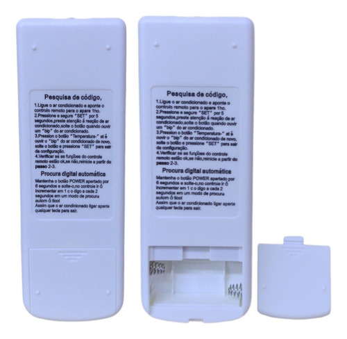 Aire acondicionado split compatible con control remoto universal