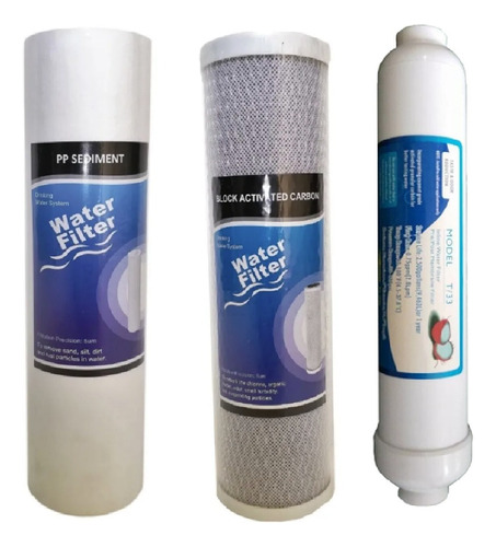 Kit Repuesto Filtro De Agua Mineralizador 3 Etapas T33 