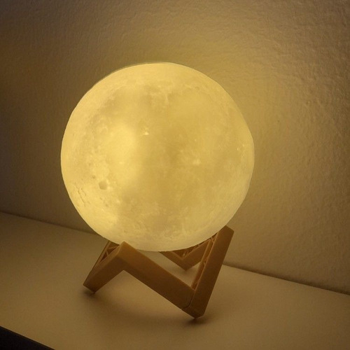 Luminária Umidificador E Aromatizador Lua Cheia 3d Cor Branco