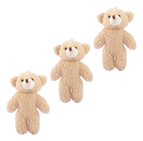 3 Adorables Muñecos De Peluche Con Forma De Oso Colgante Par